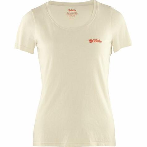 Fjallraven Women Logo T-Shirt White PH293147 Philippines